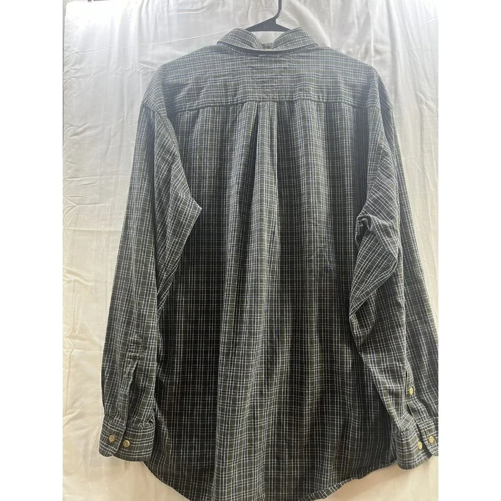 Vintage Tommy Hilfiger Multicolor  Striped Shirt Crest Logo‎ Mens Large - Picture 3 of 4